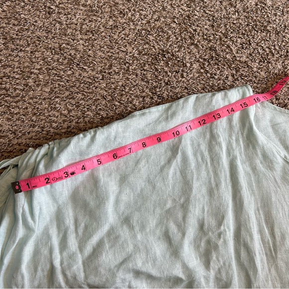 Light Blue 💯 Linen Made in Italy Button-Up Women's Top. - Picture 8 of 8